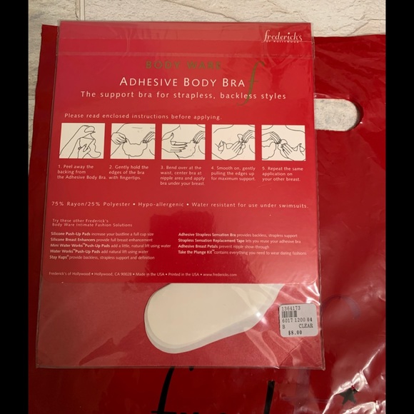 NWT Frederick’s of Hollywood Adhesive Body Bra Three Pairs in a Package - Picture 6 of 7